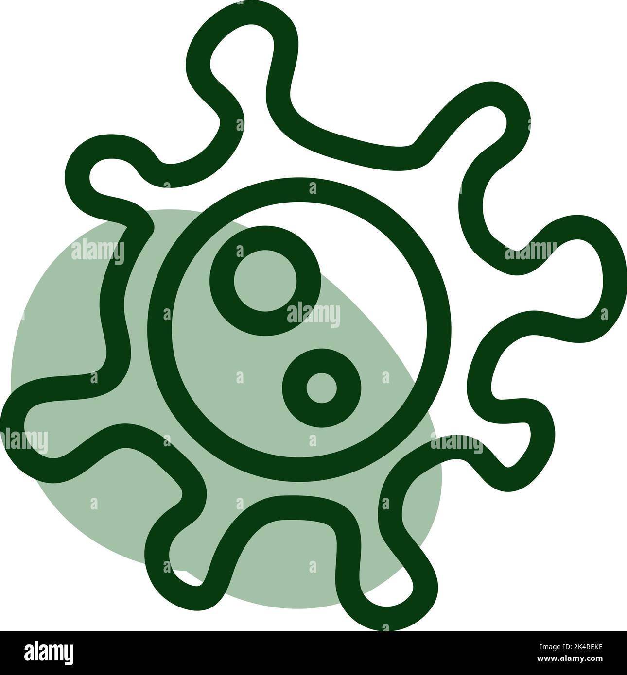 Covid-Virusinfektion, Illustration, Vektor auf weißem Hintergrund. Stock Vektor