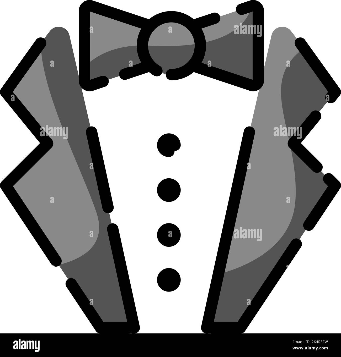 Hochzeitsgesellschaft, Illustration, Vektor auf weißem Hintergrund. Stock Vektor