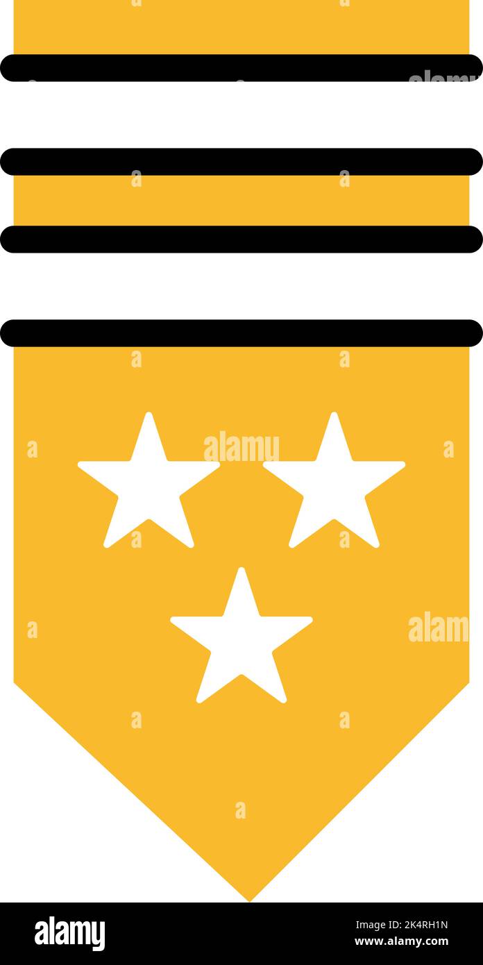 Armeesterne, Illustration, Vektor auf weißem Hintergrund. Stock Vektor