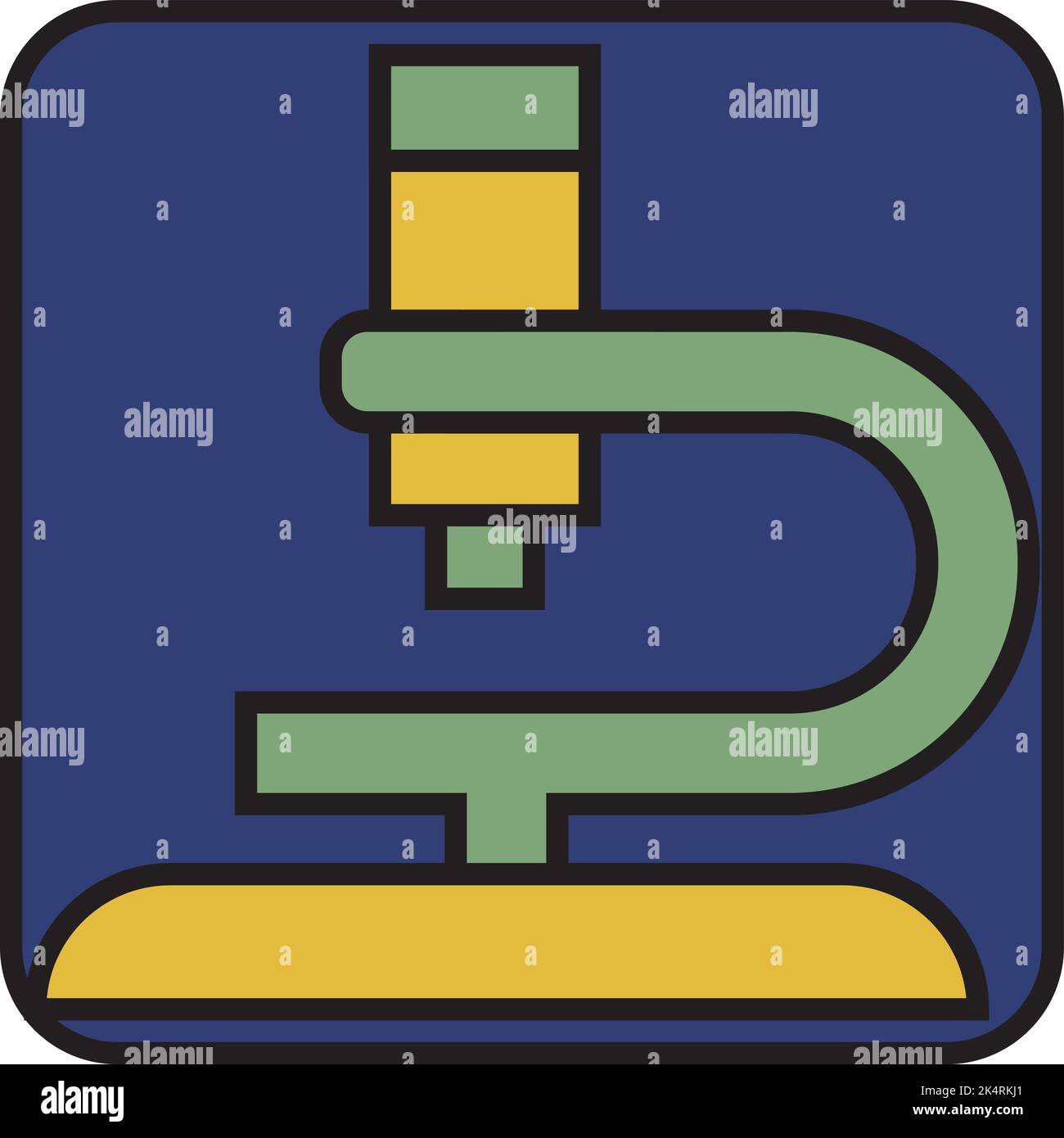 Biologieunterricht, Illustration, Vektor auf weißem Hintergrund. Stock Vektor