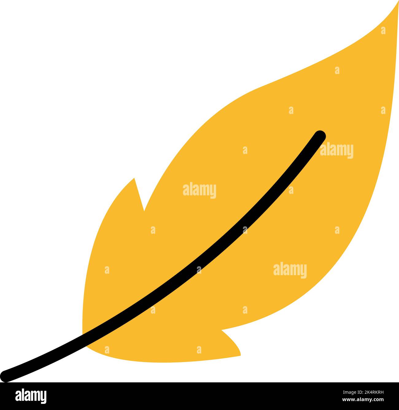 Federgewebe, Illustration, Vektor auf weißem Hintergrund. Stock Vektor