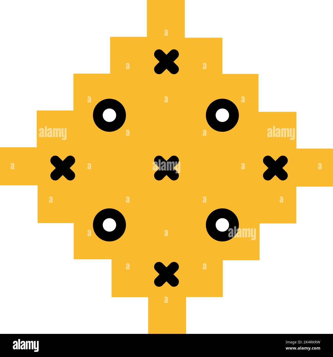 Stoffmuster, Illustration, Vektor auf weißem Hintergrund. Stock Vektor
