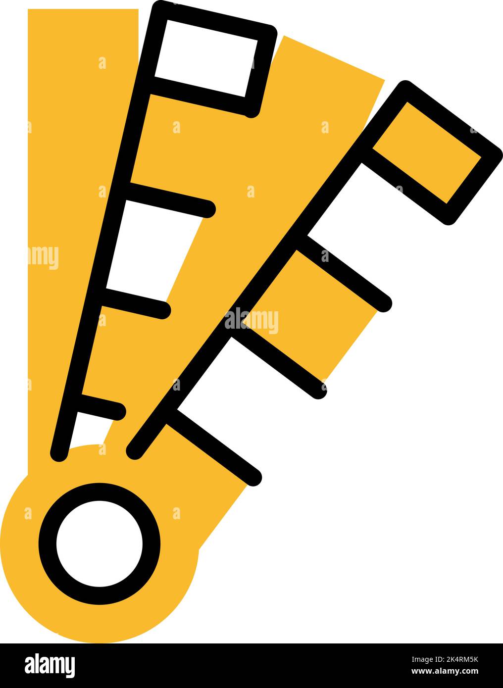 Farbpalette, Illustration, Vektor auf weißem Hintergrund. Stock Vektor