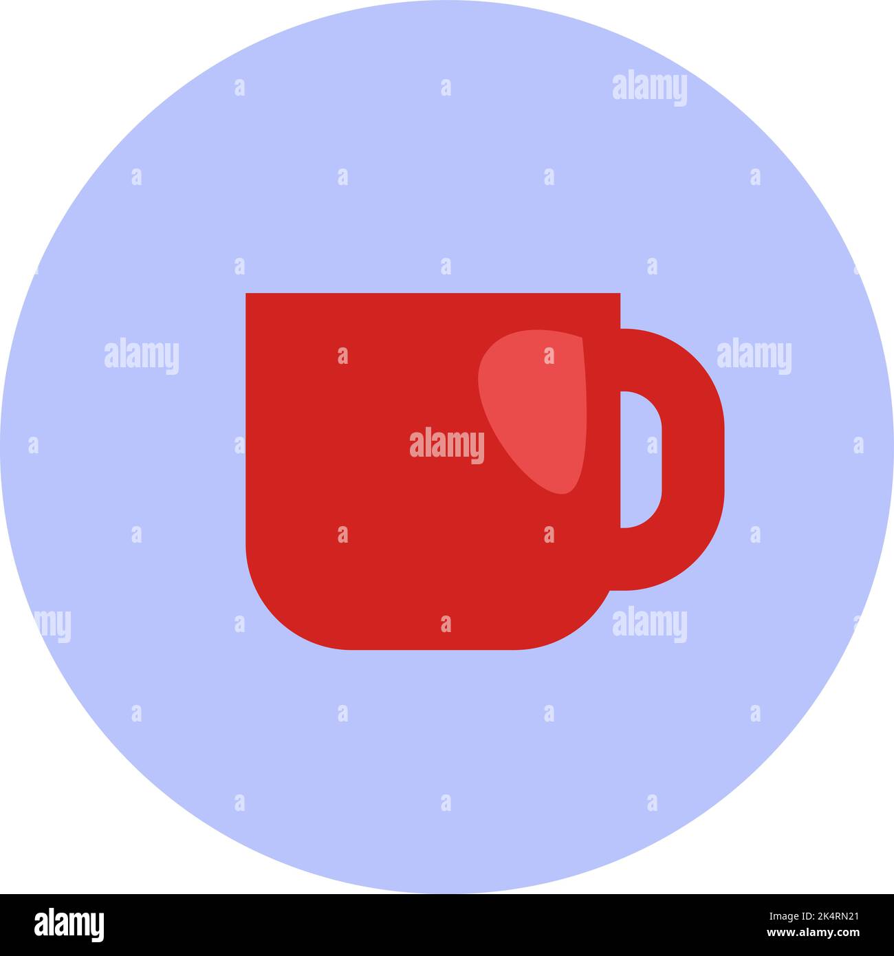 Roter Becher, Illustration, Vektor auf weißem Hintergrund. Stock Vektor