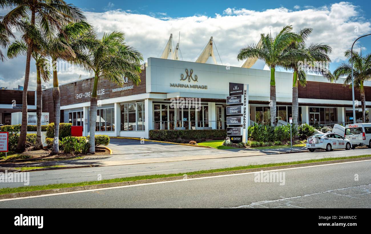 Gold Coast, Queensland, Australien - Einkaufszentrum Marina Mirage Stockfoto