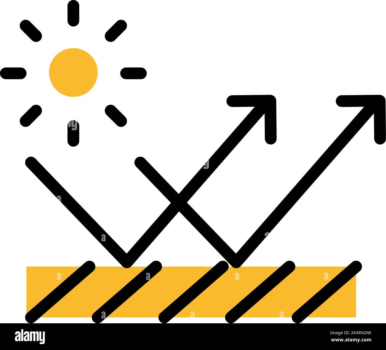 UV-Schutzgewebe, Illustration, Vektor auf weißem Hintergrund. Stock Vektor