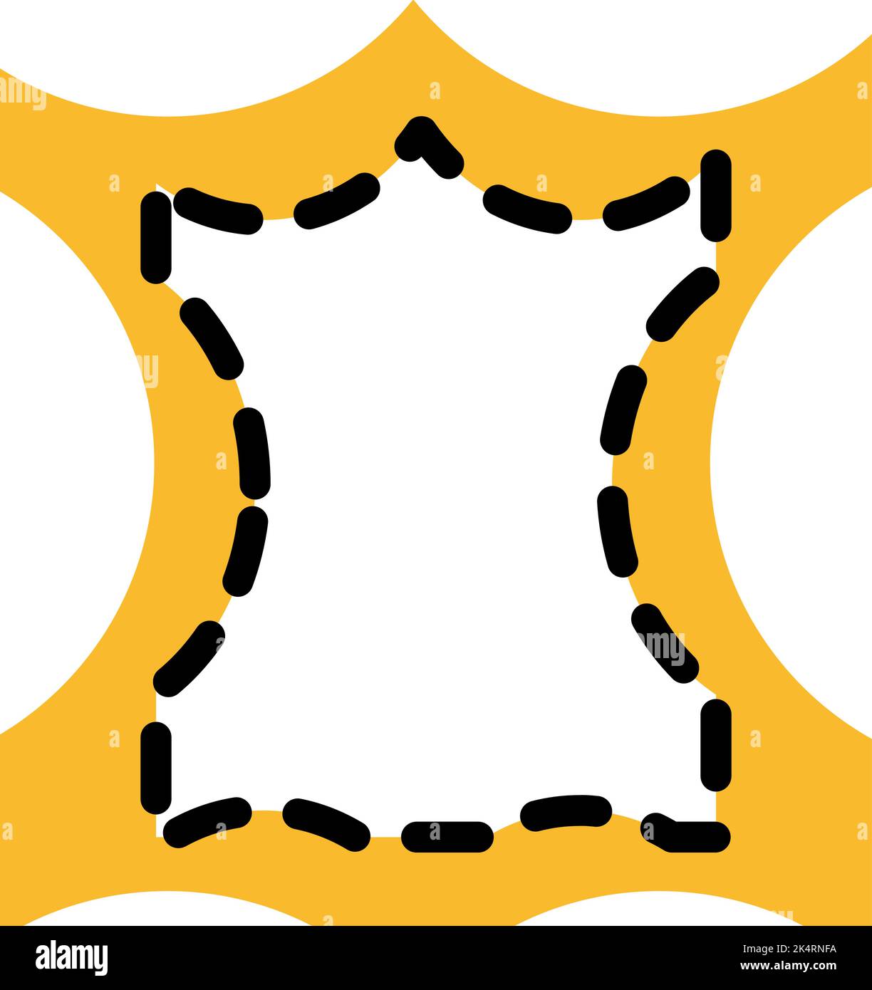 Ledergewebe, Illustration, Vektor auf weißem Hintergrund. Stock Vektor