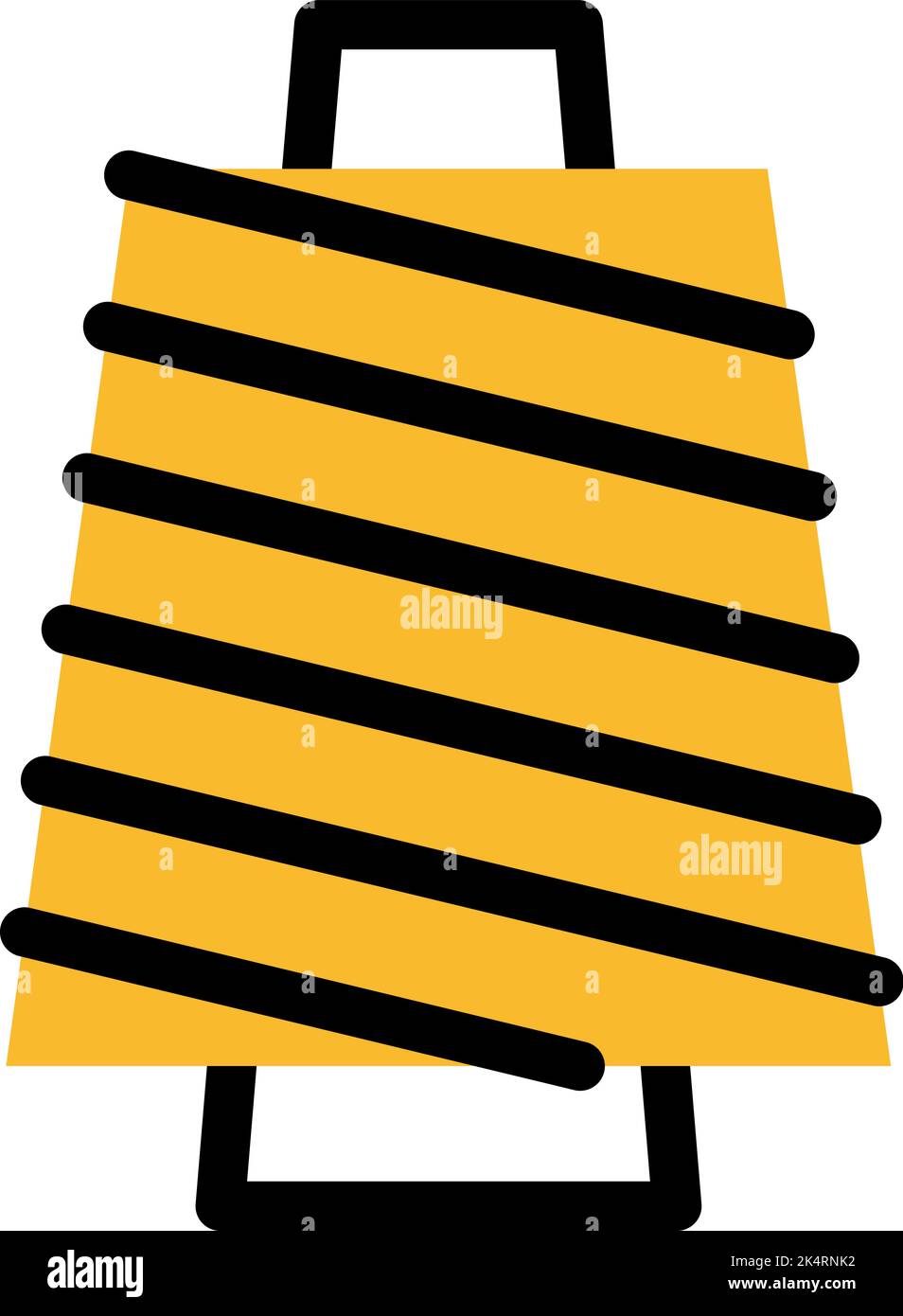 Stofffaden, Illustration, Vektor auf weißem Hintergrund. Stock Vektor