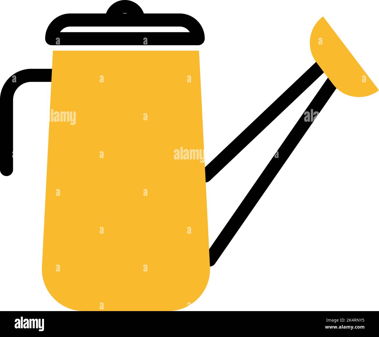 Gießkanne, Illustration, Vektor auf weißem Hintergrund. Stock Vektor