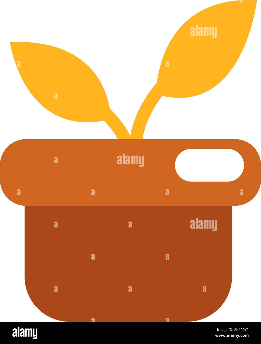 Heimpflanze, Illustration, Vektor auf weißem Hintergrund. Stock Vektor