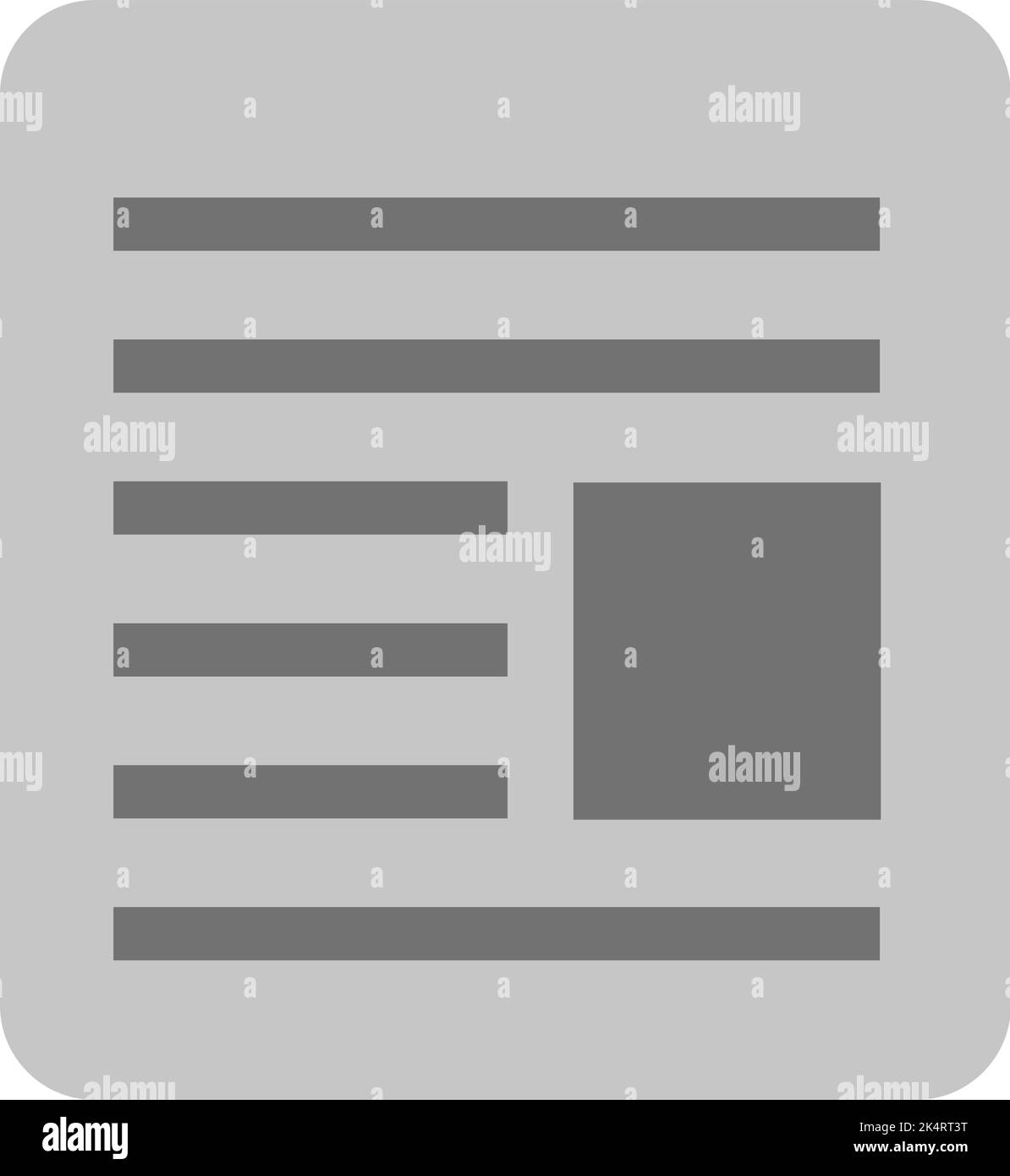 Massenmedien Zeitung, Illustration, Vektor auf weißem Hintergrund. Stock Vektor