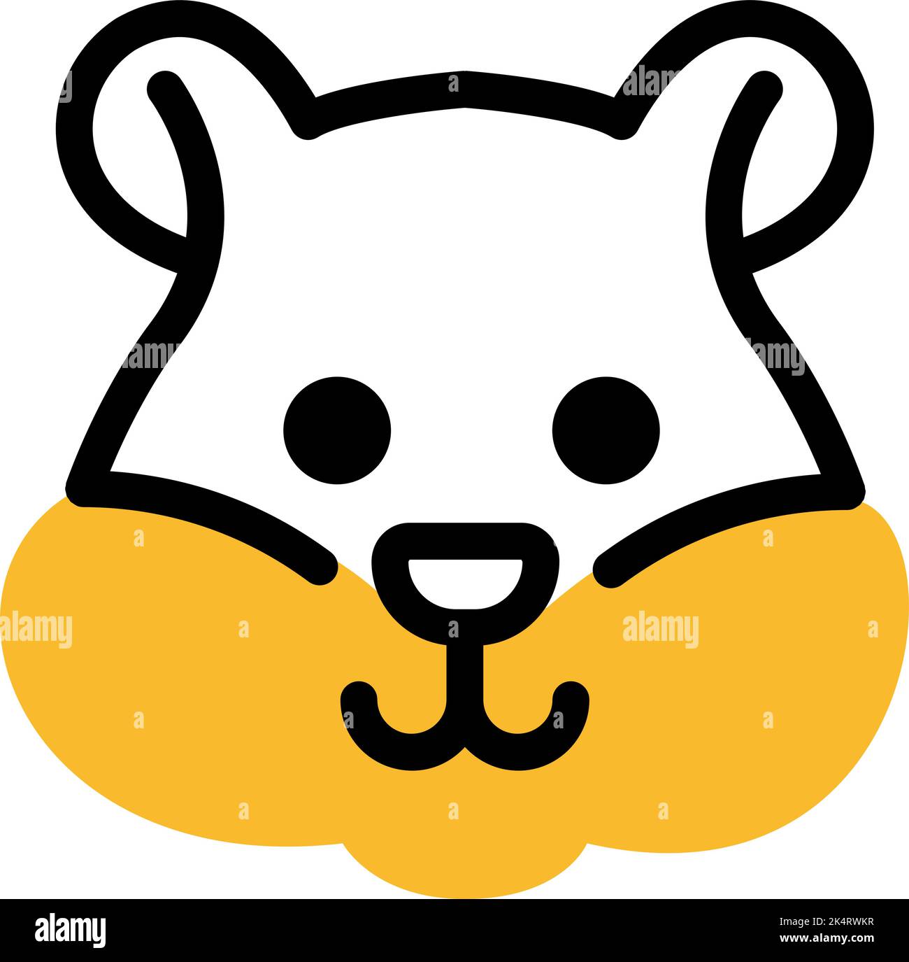 Haustier Hamster, Illustration, Vektor auf weißem Hintergrund. Stock Vektor