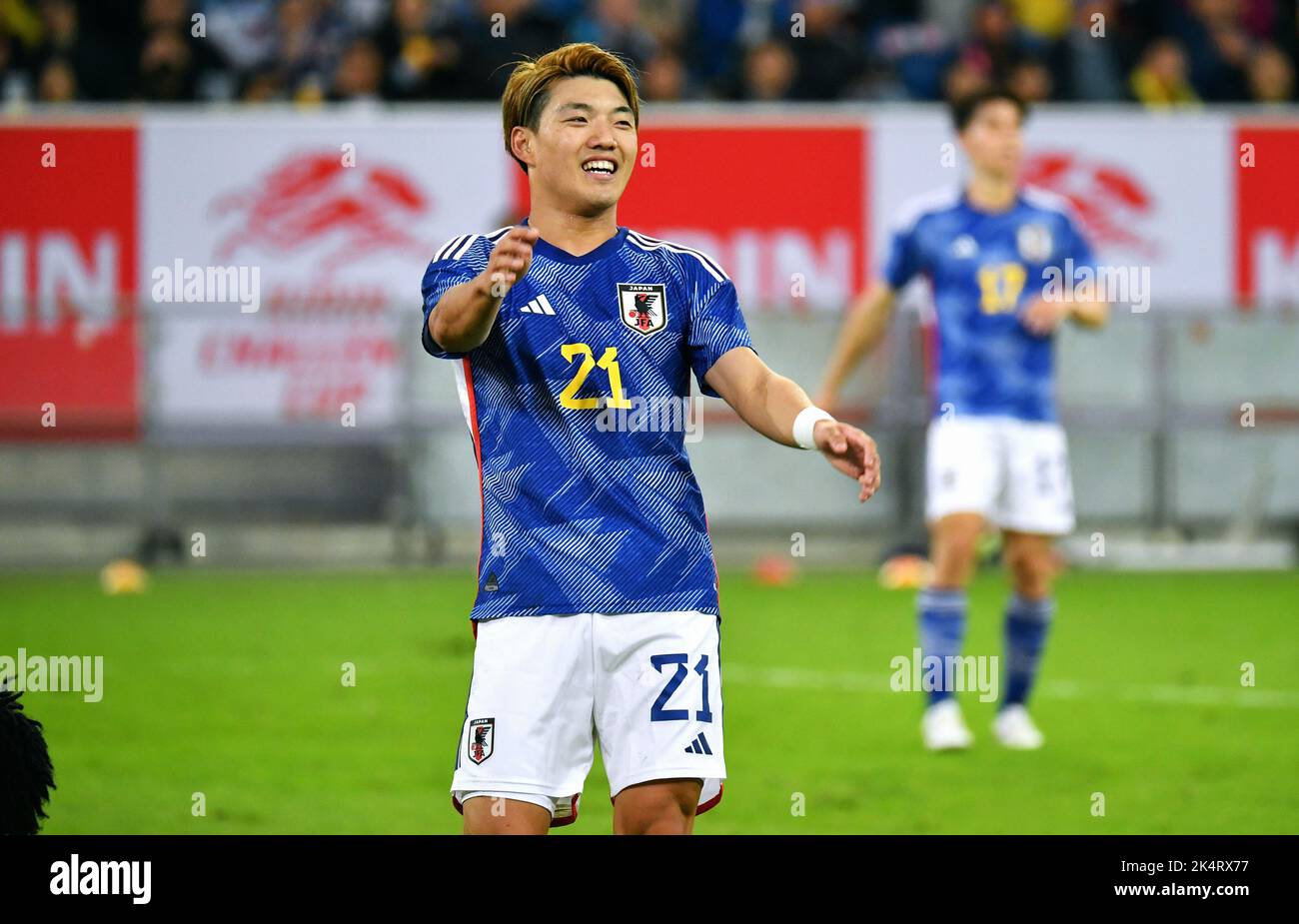 Internationales Vorbereitungsspiel, Merkur-Spiel-Arena Düsseldorf: Japan vs Ecuador; Ritsu Doan (JPN) Stockfoto