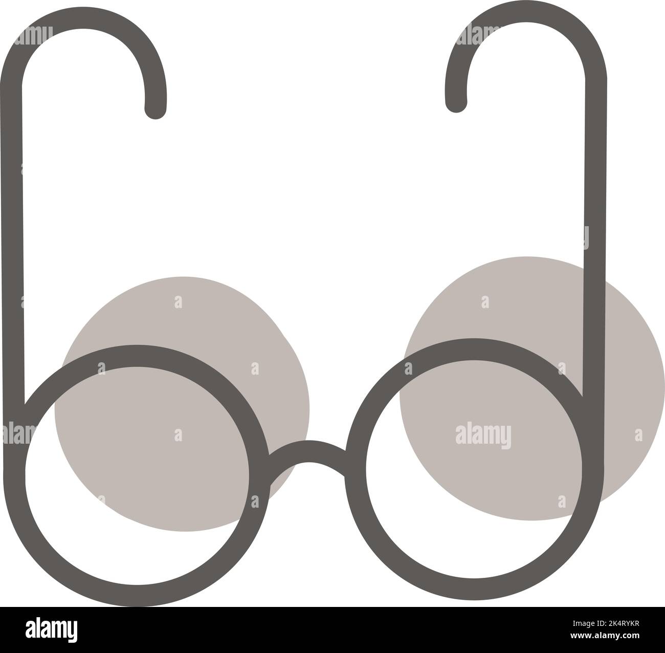 Lernbrille, Illustration, Vektor auf weißem Hintergrund. Stock Vektor