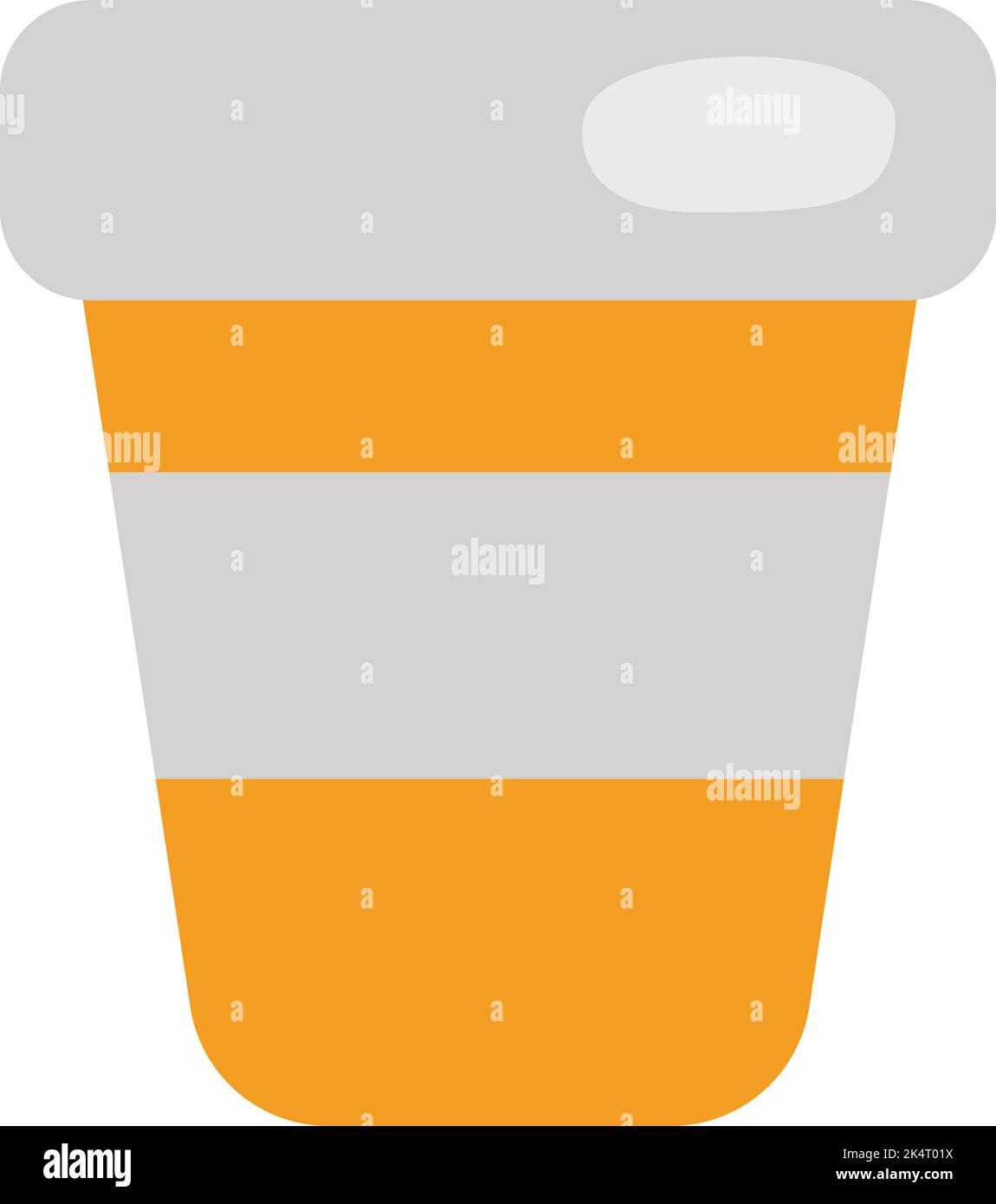 Bürokaffee, Illustration, Vektor auf weißem Hintergrund. Stock Vektor