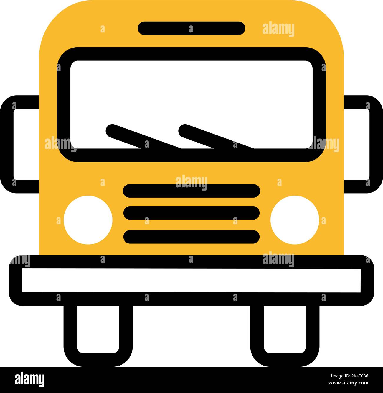 Fahrbus, Illustration, Vektor auf weißem Hintergrund. Stock Vektor