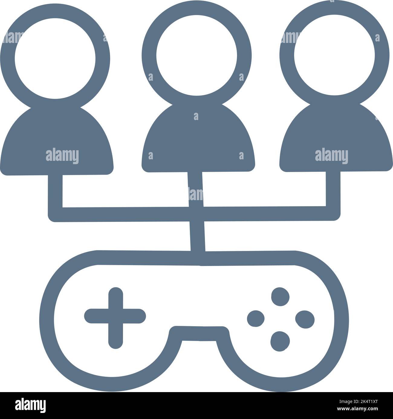 Internet-Gaming, Illustration, Vektor auf weißem Hintergrund. Stock Vektor