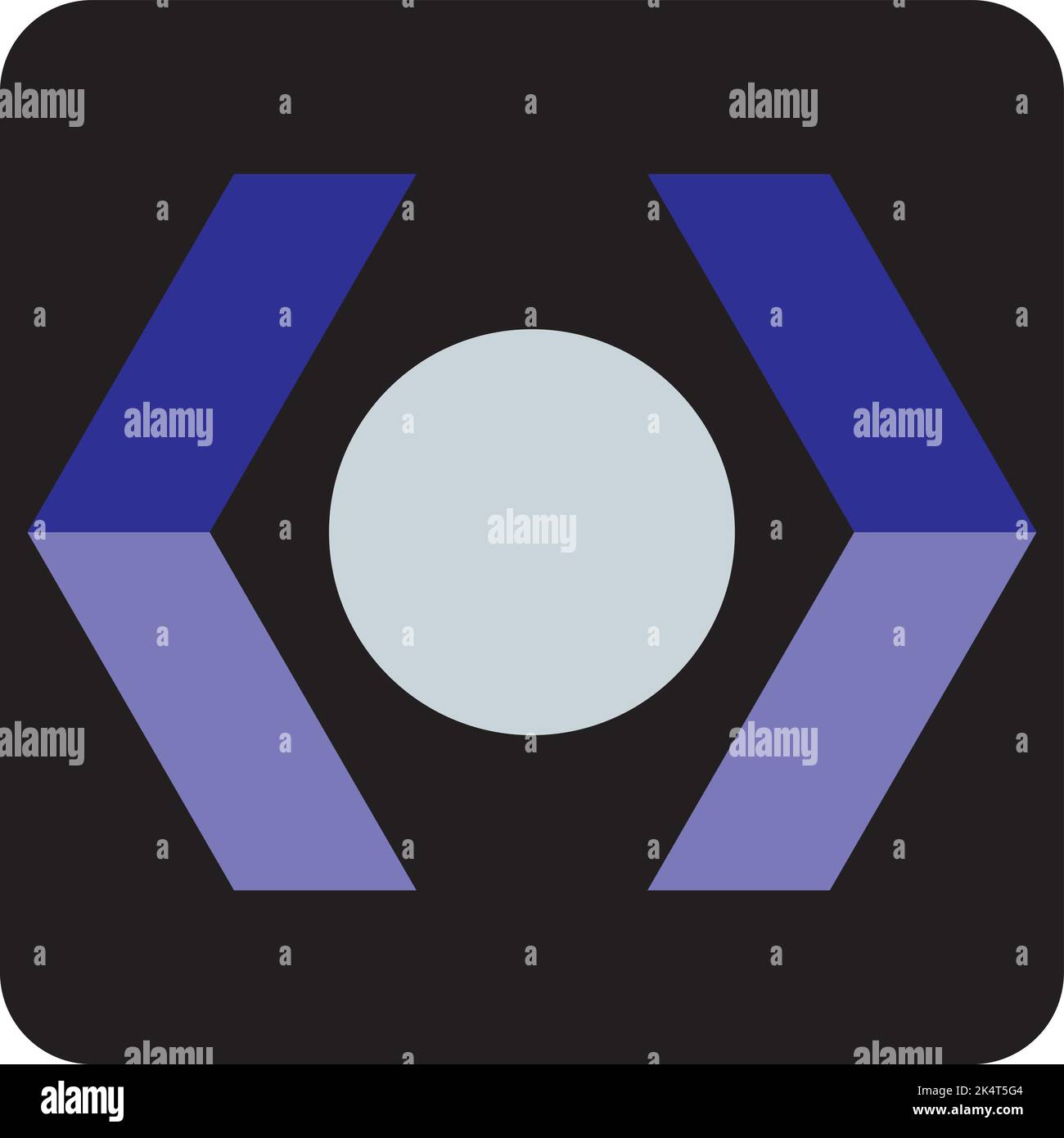 Abstrakter weißer Kreis, Illustration, Vektor auf weißem Hintergrund. Stock Vektor