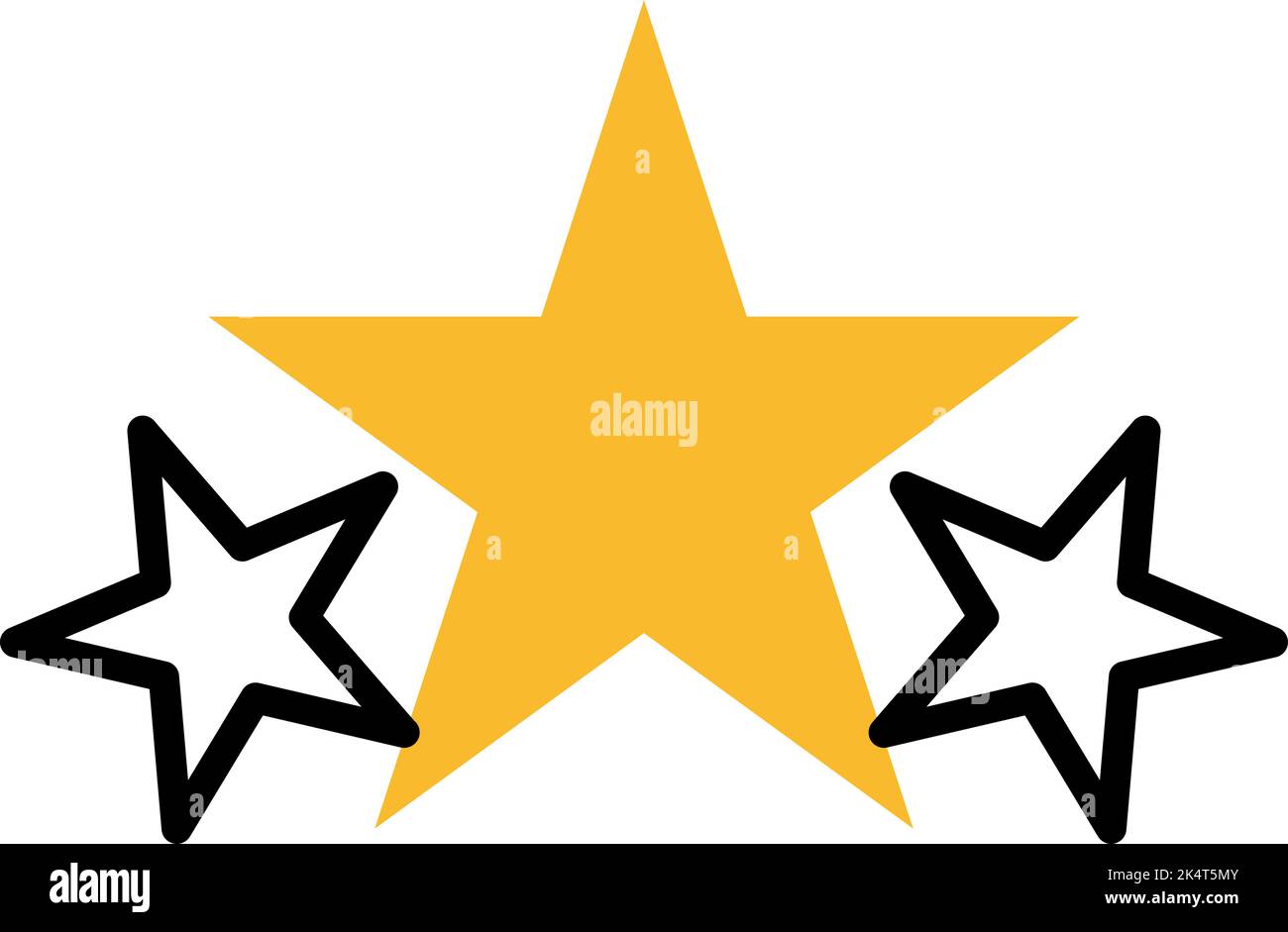 Casino Sterne, Illustration, Vektor auf weißem Hintergrund. Stock Vektor