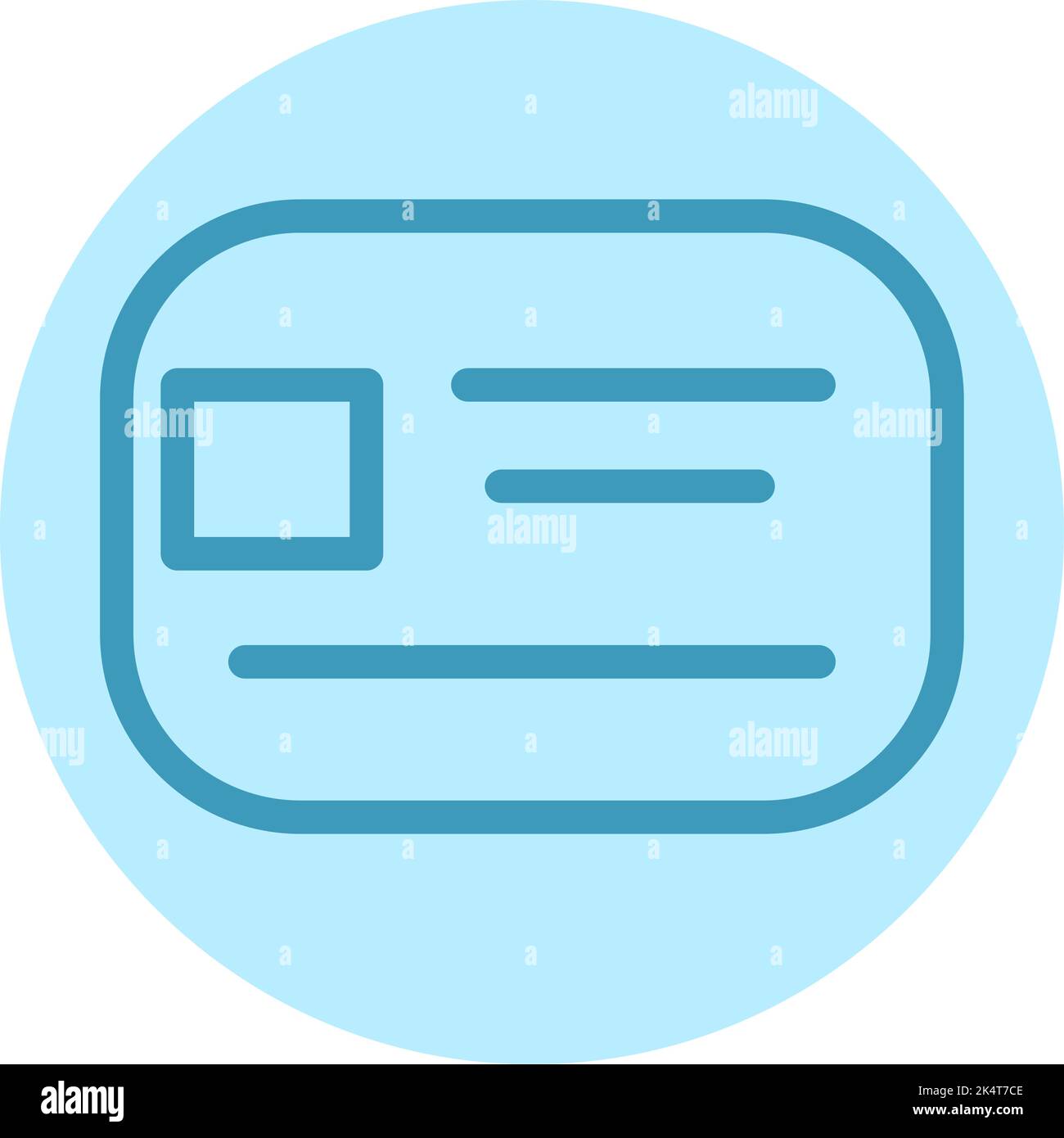 Visitenkarte, Illustration, Vektor auf weißem Hintergrund. Stock Vektor