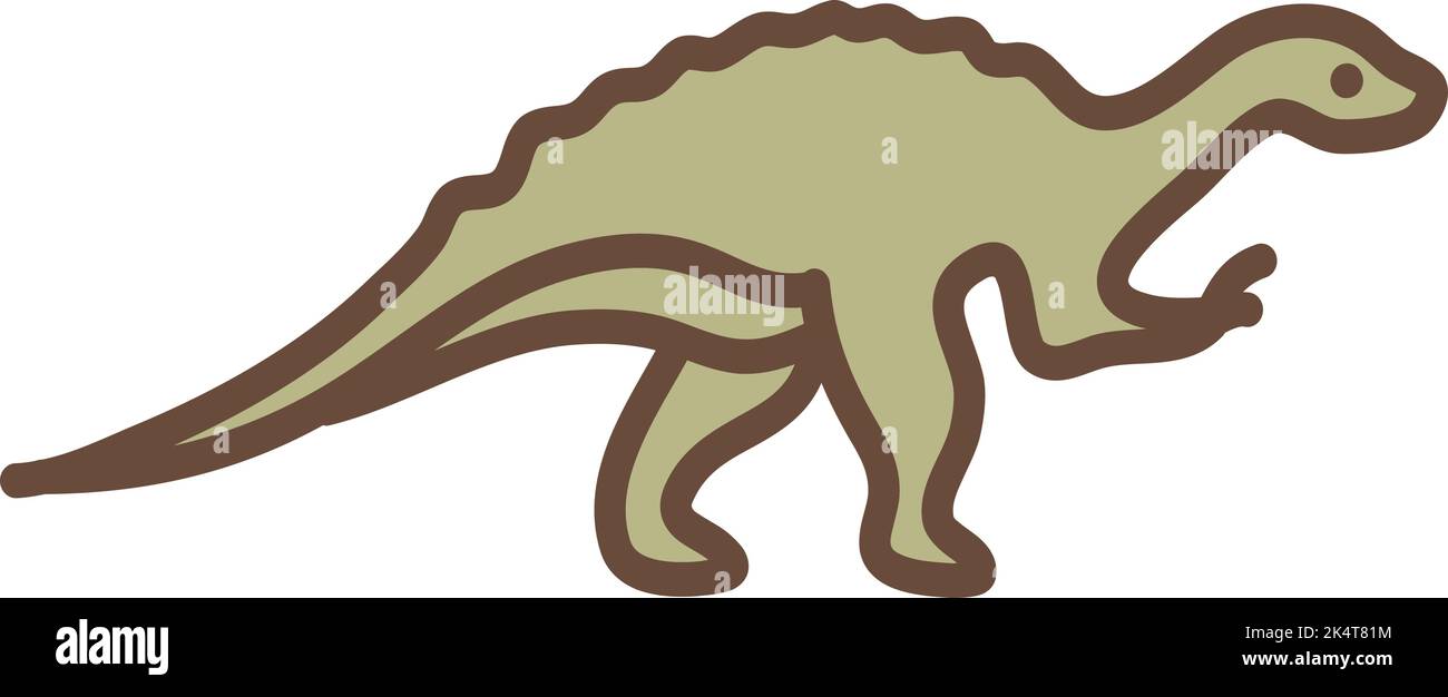 Predator Dinosaurier, Illustration, Vektor auf weißem Hintergrund. Stock Vektor