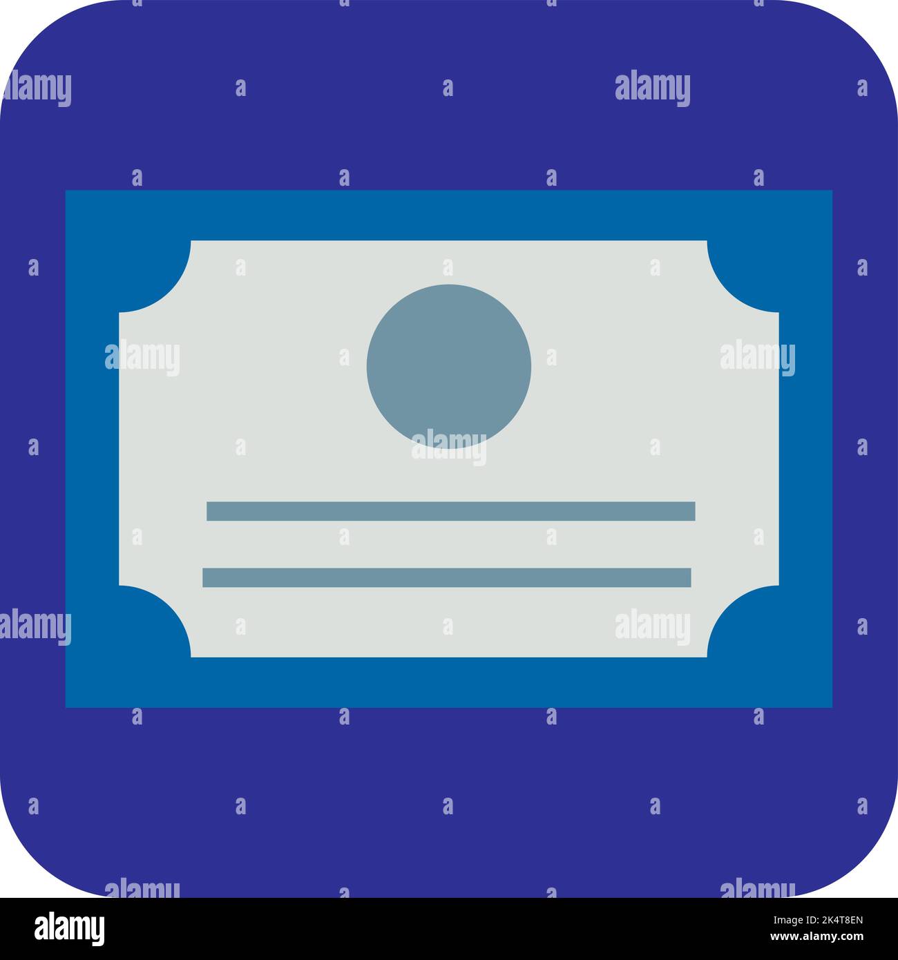 Bildungszertifikat, Illustration, Vektor auf weißem Hintergrund. Stock Vektor