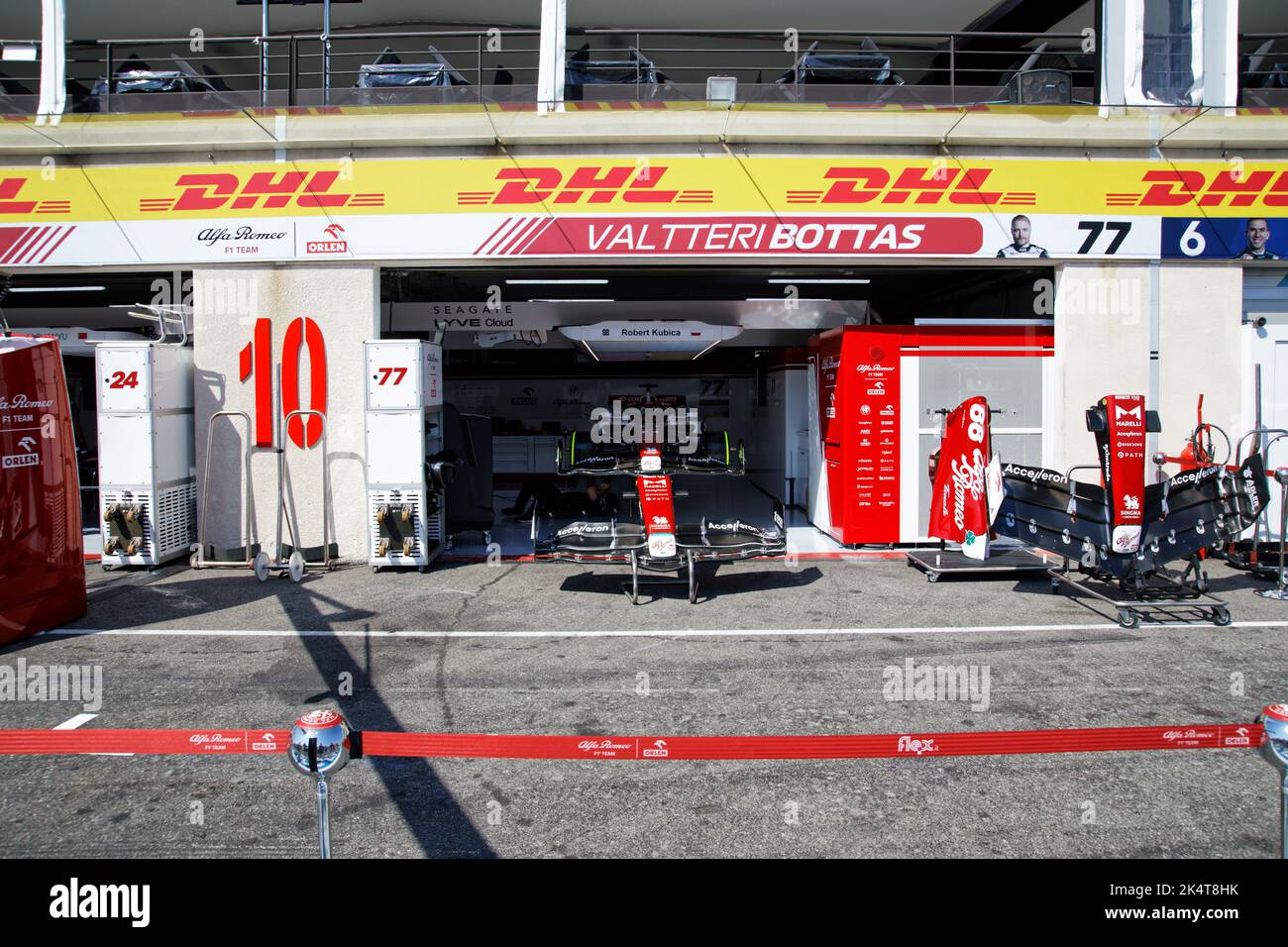 ALFA ROMERO Pit Lane GP FRANCE 2022, Le Castellet, FRANKREICH, 21/07/2022 Florent 'MrCrash' B. Stockfoto