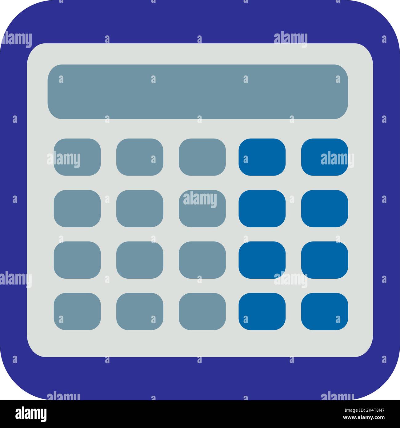 Bildungsrechner, Illustration, Vektor auf weißem Hintergrund. Stock Vektor