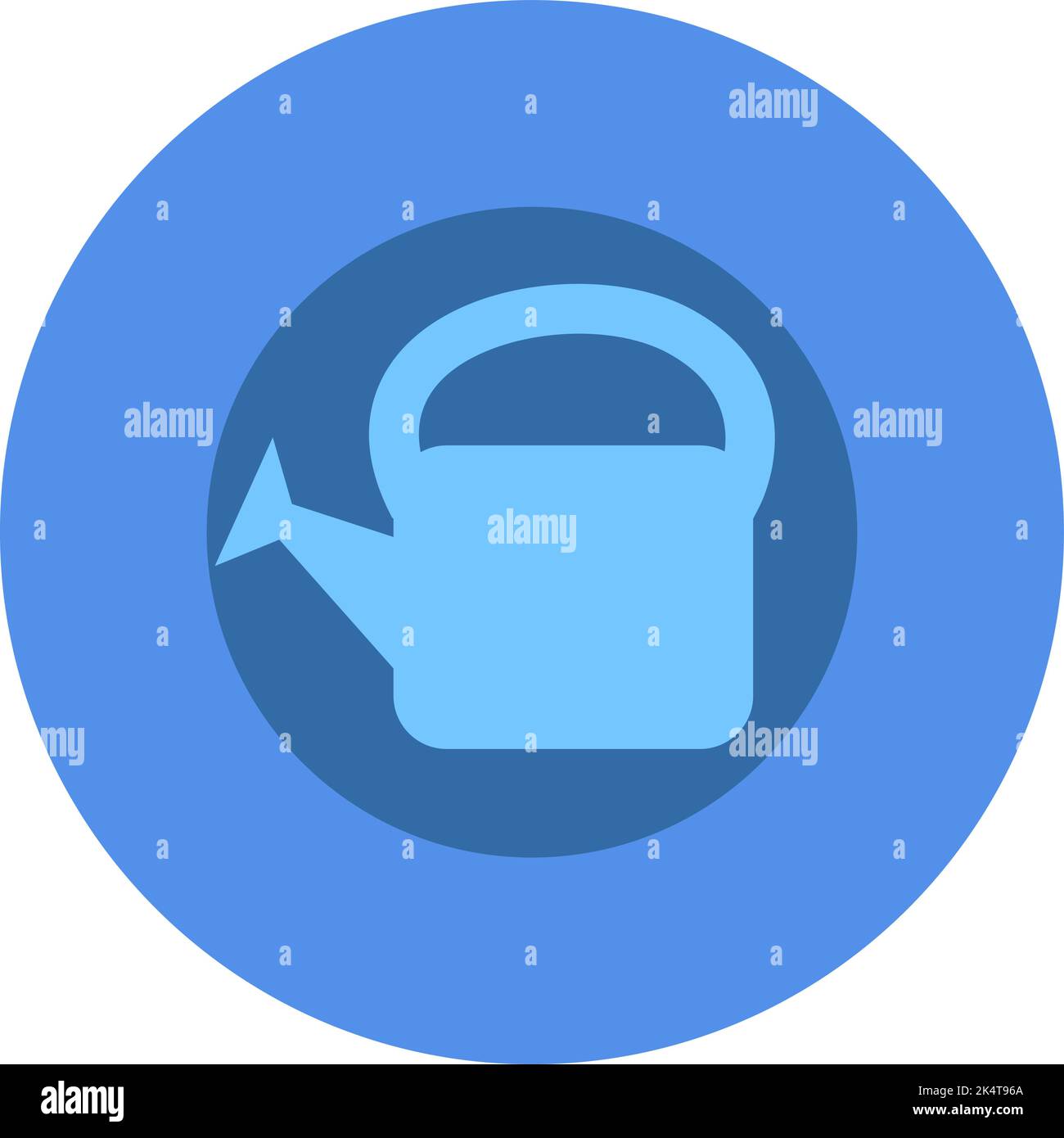 Gießkanne, Illustration, Vektor auf weißem Hintergrund. Stock Vektor