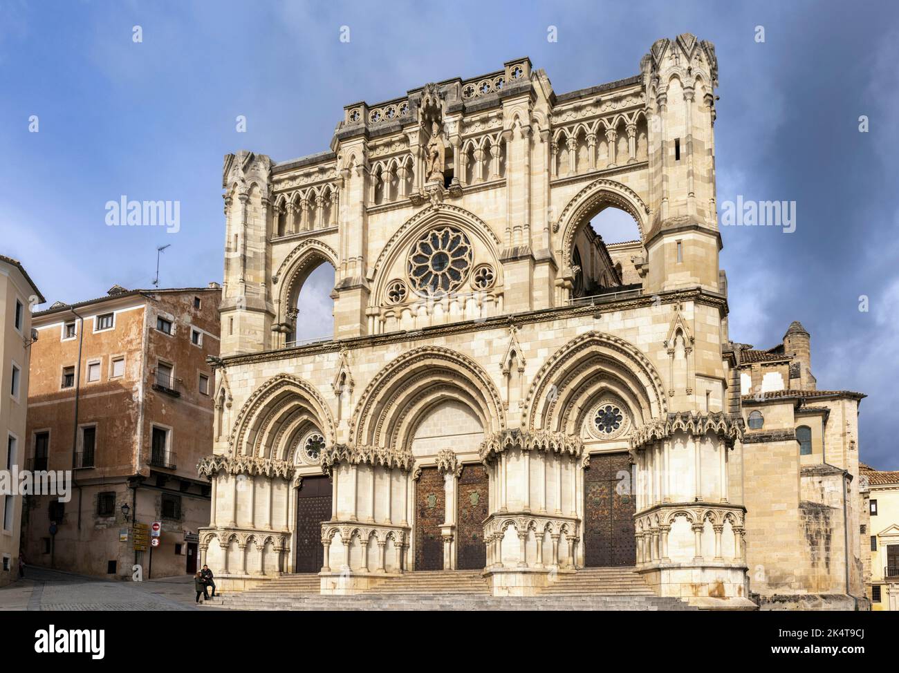 Cuenca, Provinz Cuenca, Kastilien-La Mancha, Spanien. Kathedrale von Cuenca, voller Name, Kathedrale von Santa María und San Julián de Cuenca. Die Arbeit begann am en Stockfoto