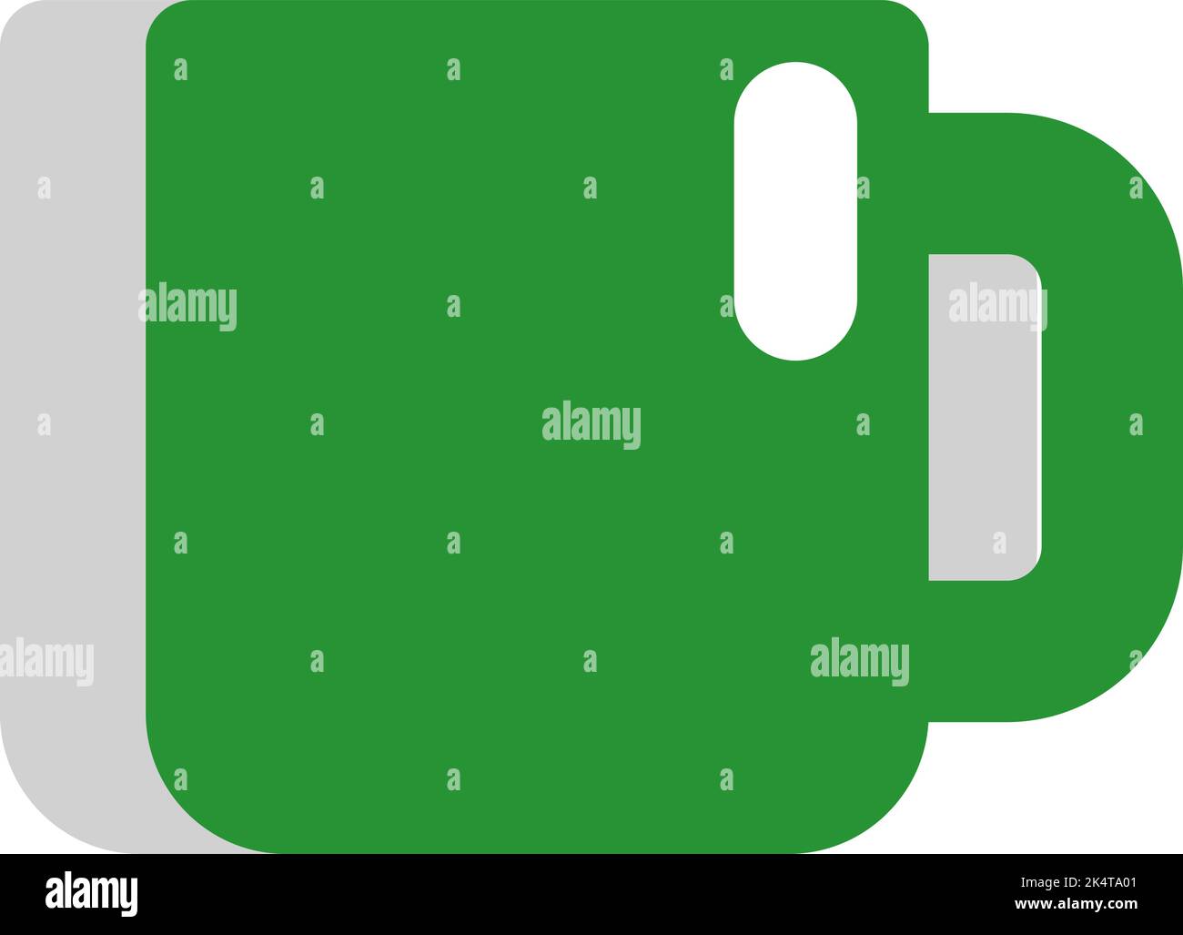 Hotelbecher, Illustration, Vektor auf weißem Hintergrund. Stock Vektor