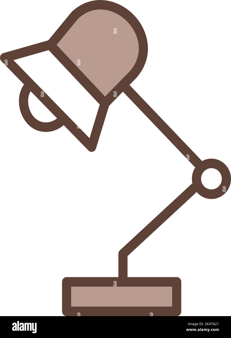 Arbeitslampe, Illustration, Vektor auf weißem Hintergrund. Stock Vektor