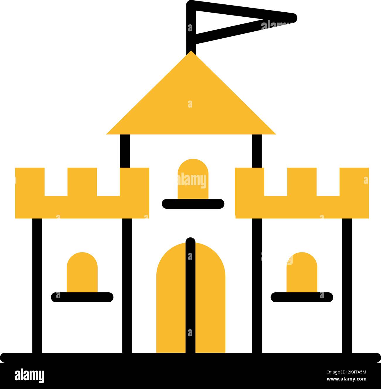 Fantasy Film Genre, Illustration, Vektor auf weißem Hintergrund. Stock Vektor