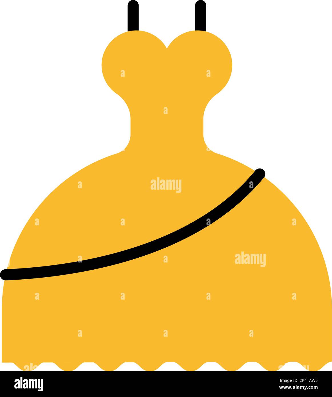 Hochzeit Braut, Illustration, Vektor auf weißem Hintergrund. Stock Vektor