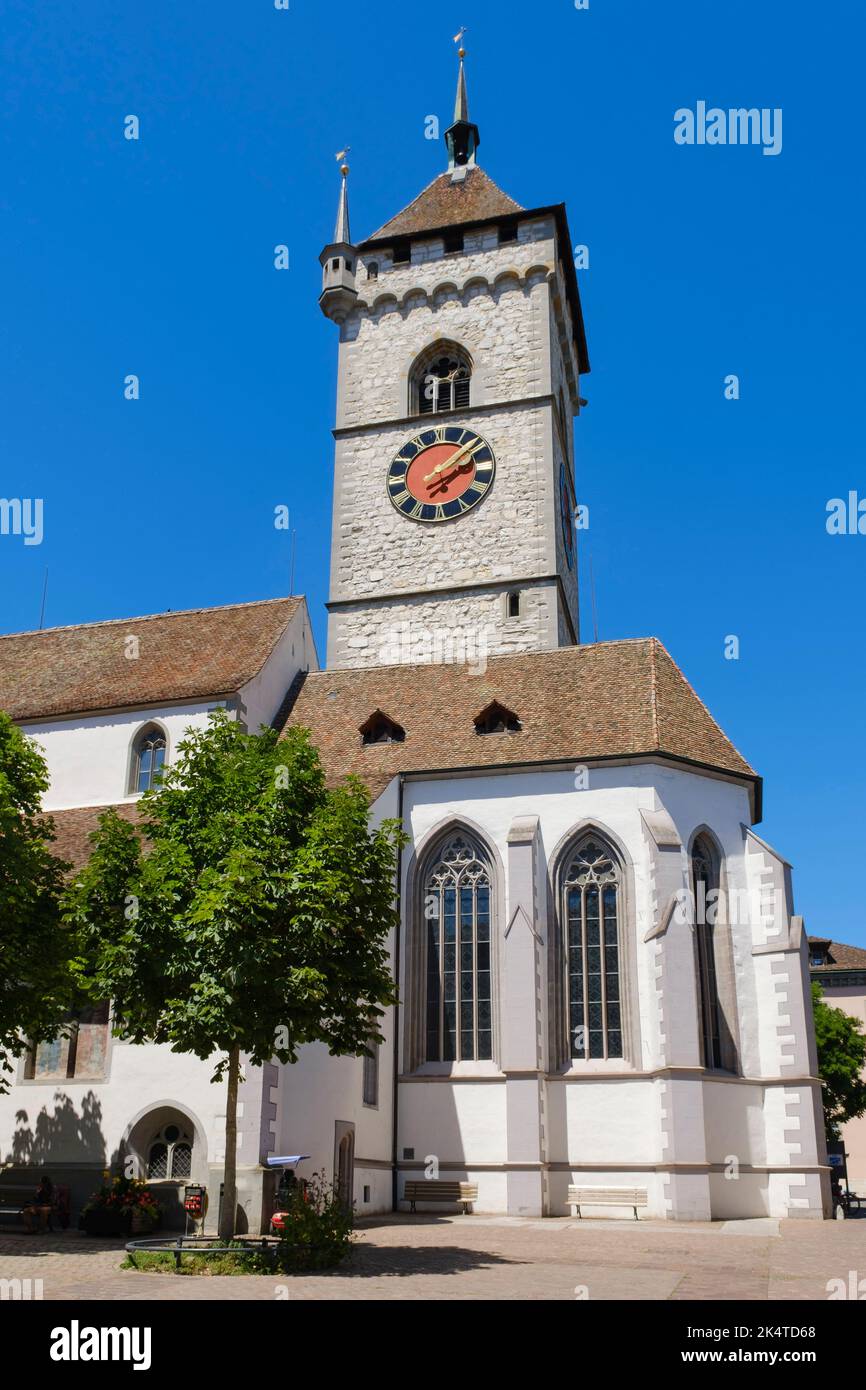 Pfarrkirche St. Johannes In Der Altstadt, Schaffhausen, Kanton Schaffhausen, Schweiz, Europa Stockfoto