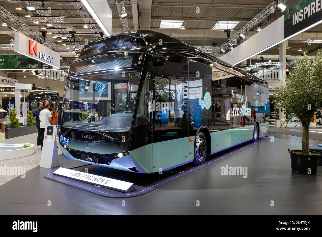 Karsan e-ATA Wasserstoffbus präsentiert auf der IAA Hannover. Deutschland - 20. September 2022 Stockfoto