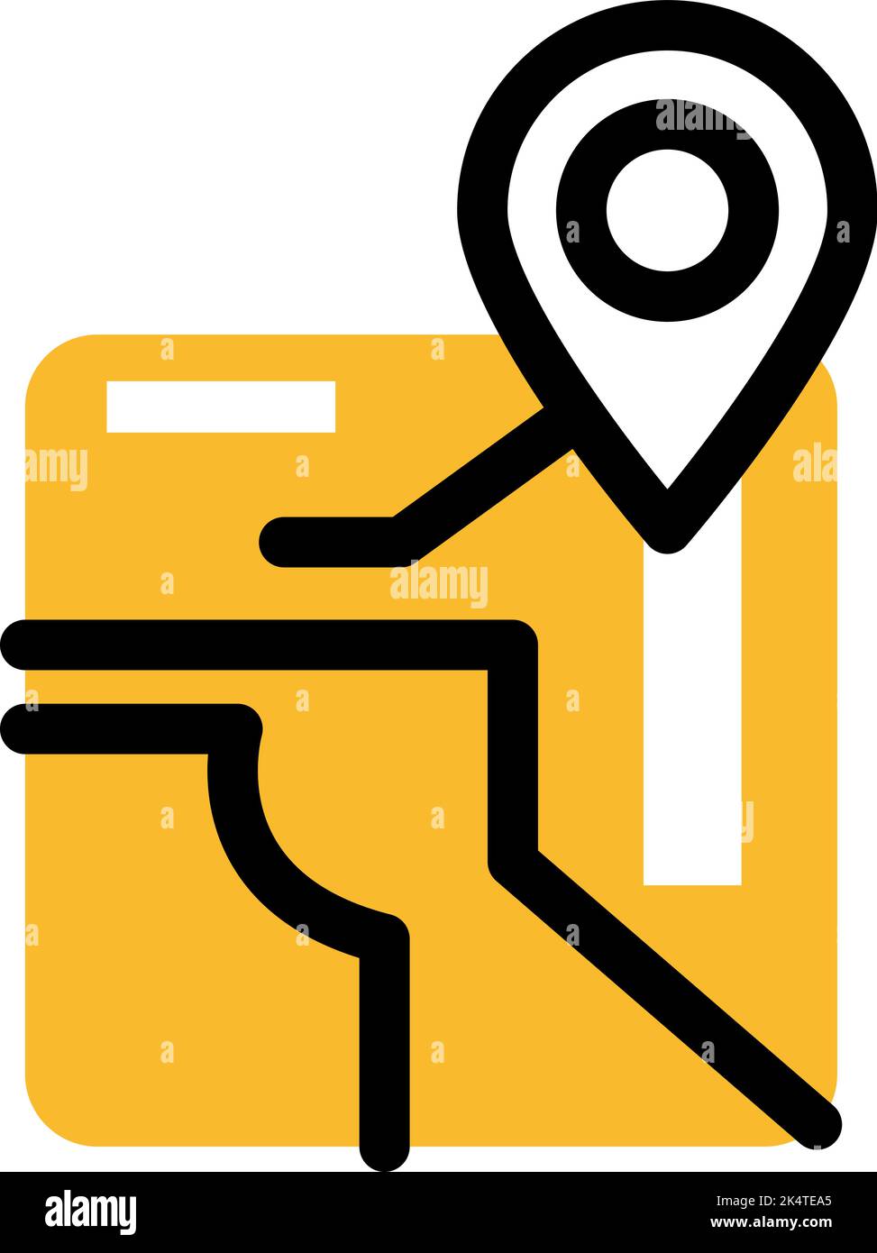 GPS-Symbol, Abbildung, Vektor auf weißem Hintergrund. Stock Vektor