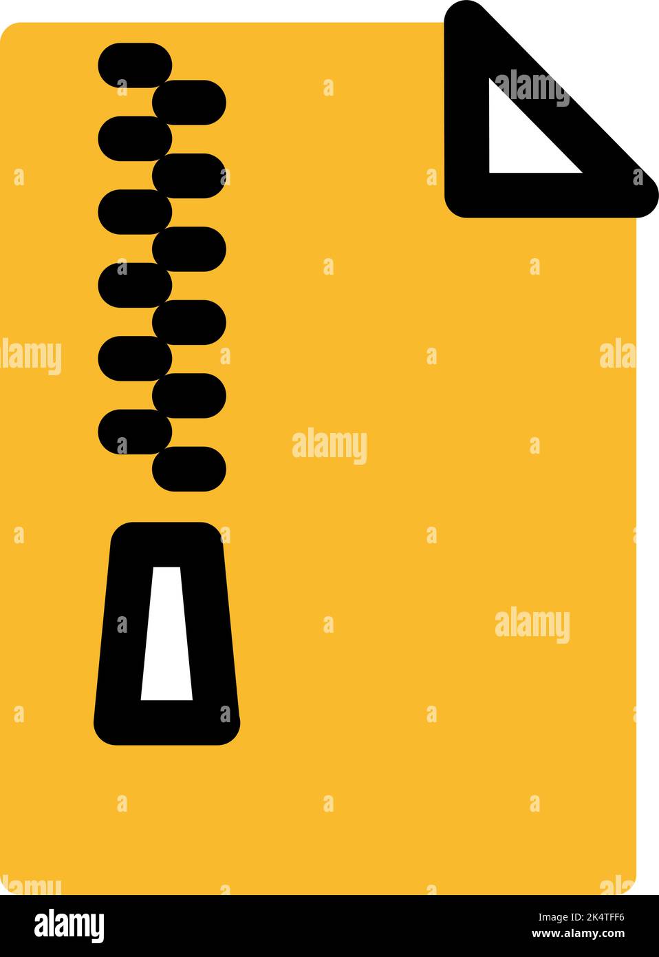 ZIP-Symbol, Illustration, Vektor auf weißem Hintergrund. Stock Vektor