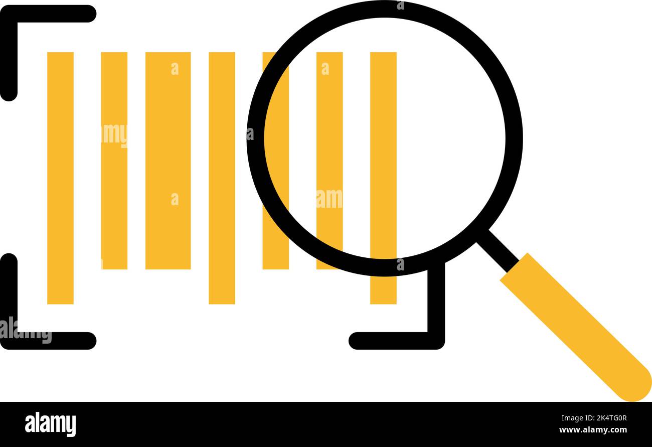 Shopping Barcode, Illustration, Vektor auf weißem Hintergrund. Stock Vektor