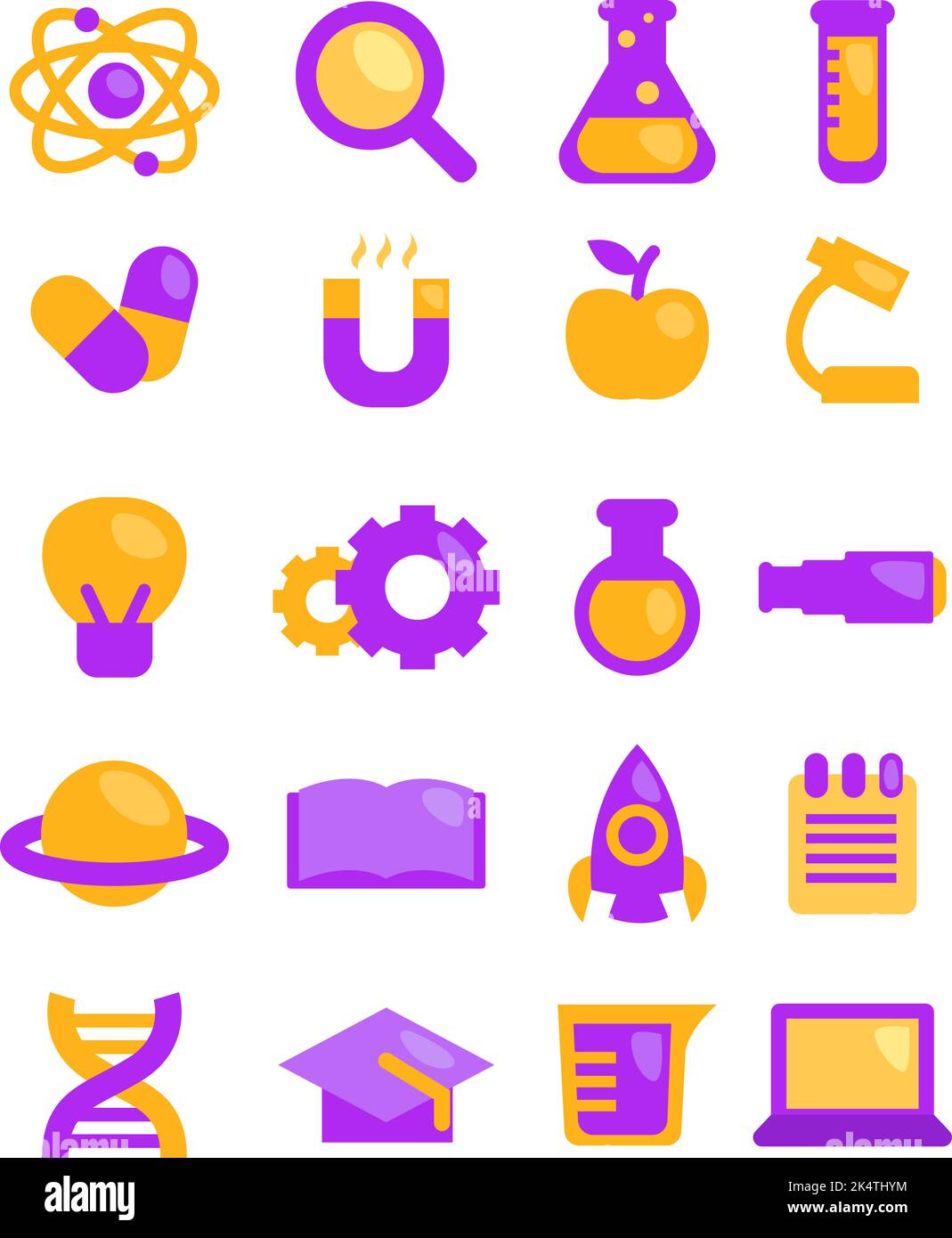 Wissenschaftstechnologie, Illustration, Vektor auf weißem Hintergrund. Stock Vektor