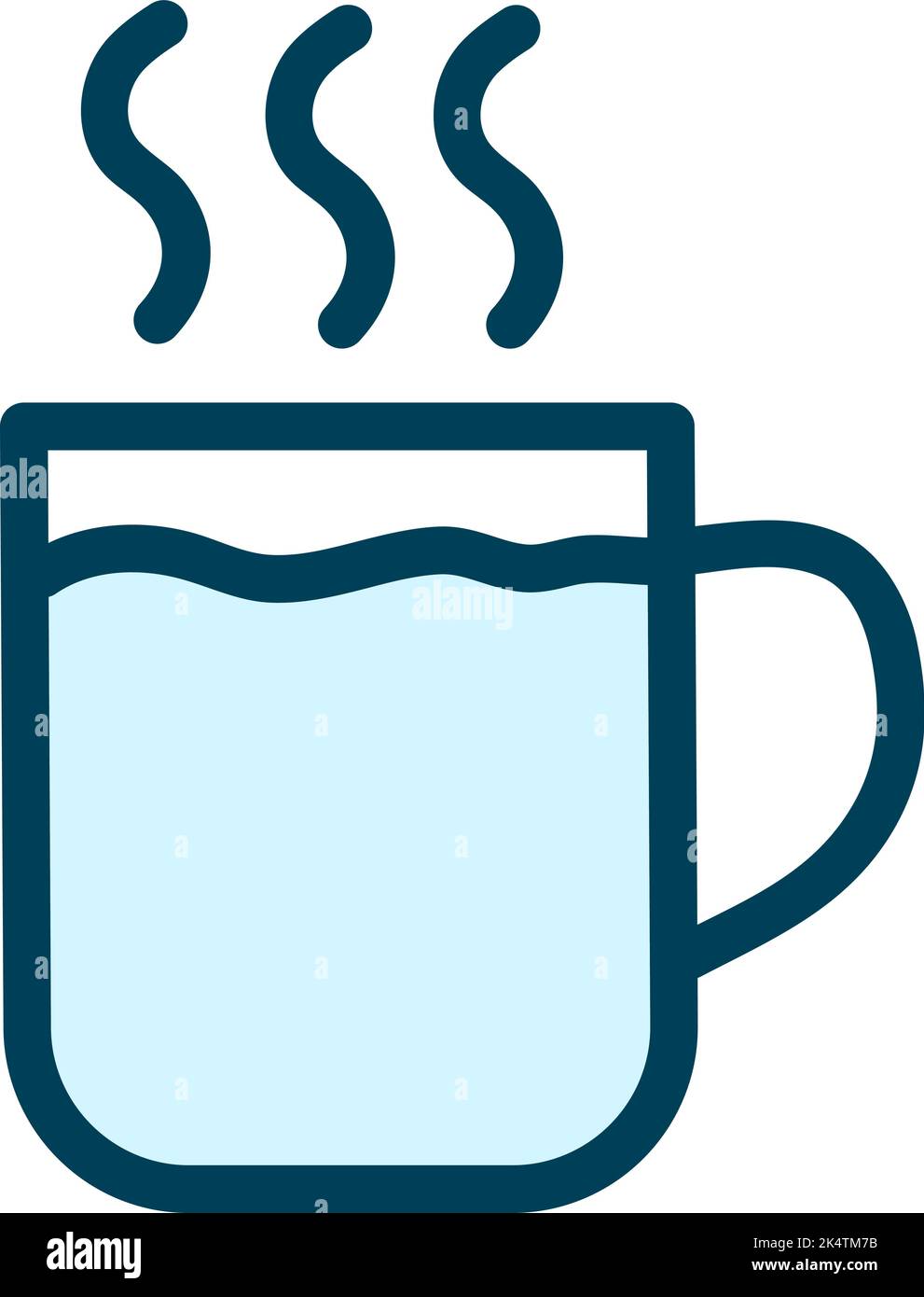 Weißer Teetasse, Illustration, Vektor auf weißem Hintergrund. Stock Vektor