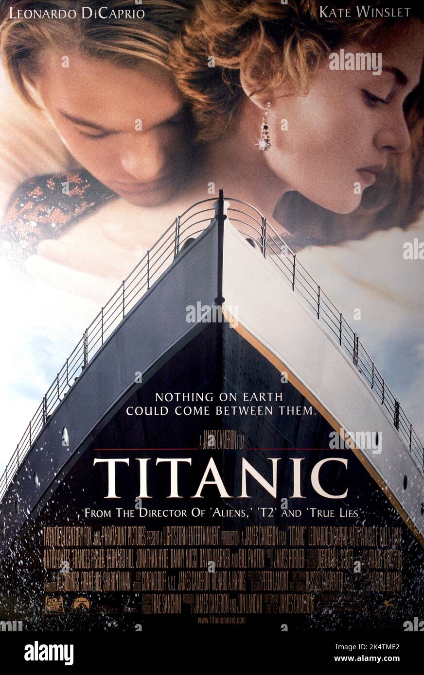 Titanic 1997. Titanic Movie Poster. Leonardo Dicaprio, Kate Winslet Stockfoto