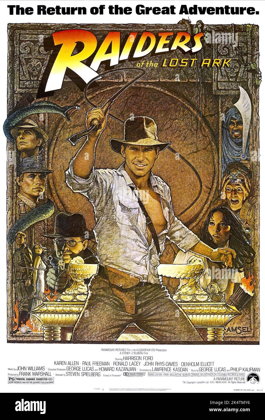 Raiders Of The Lost Ark 1981. Filmposter „Raiders Of The Lost Ark