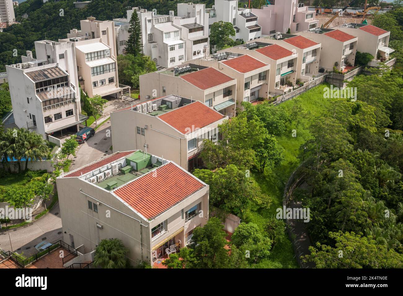 Chateau de Peak, ein Komplex von Luxushäusern auf dem Peak, Hong Kong Island, 2009 Stockfoto