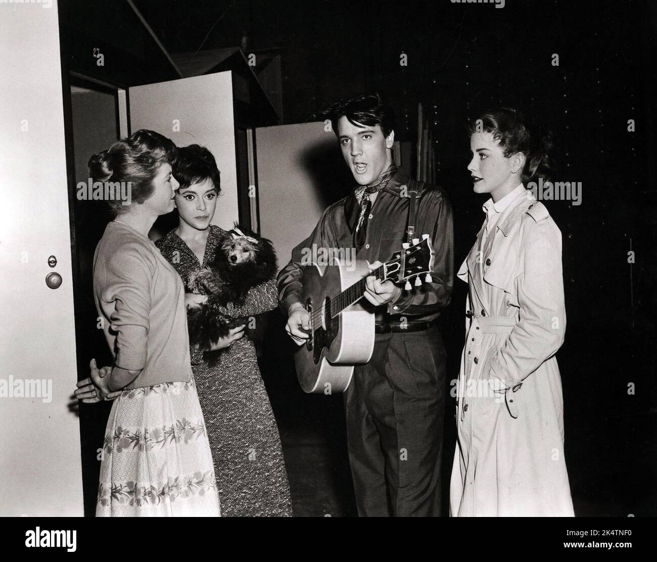 Jan Shepard, Liliane Montevecchi, Elvis und Dolores Hart. King Creole 1958. Stockfoto