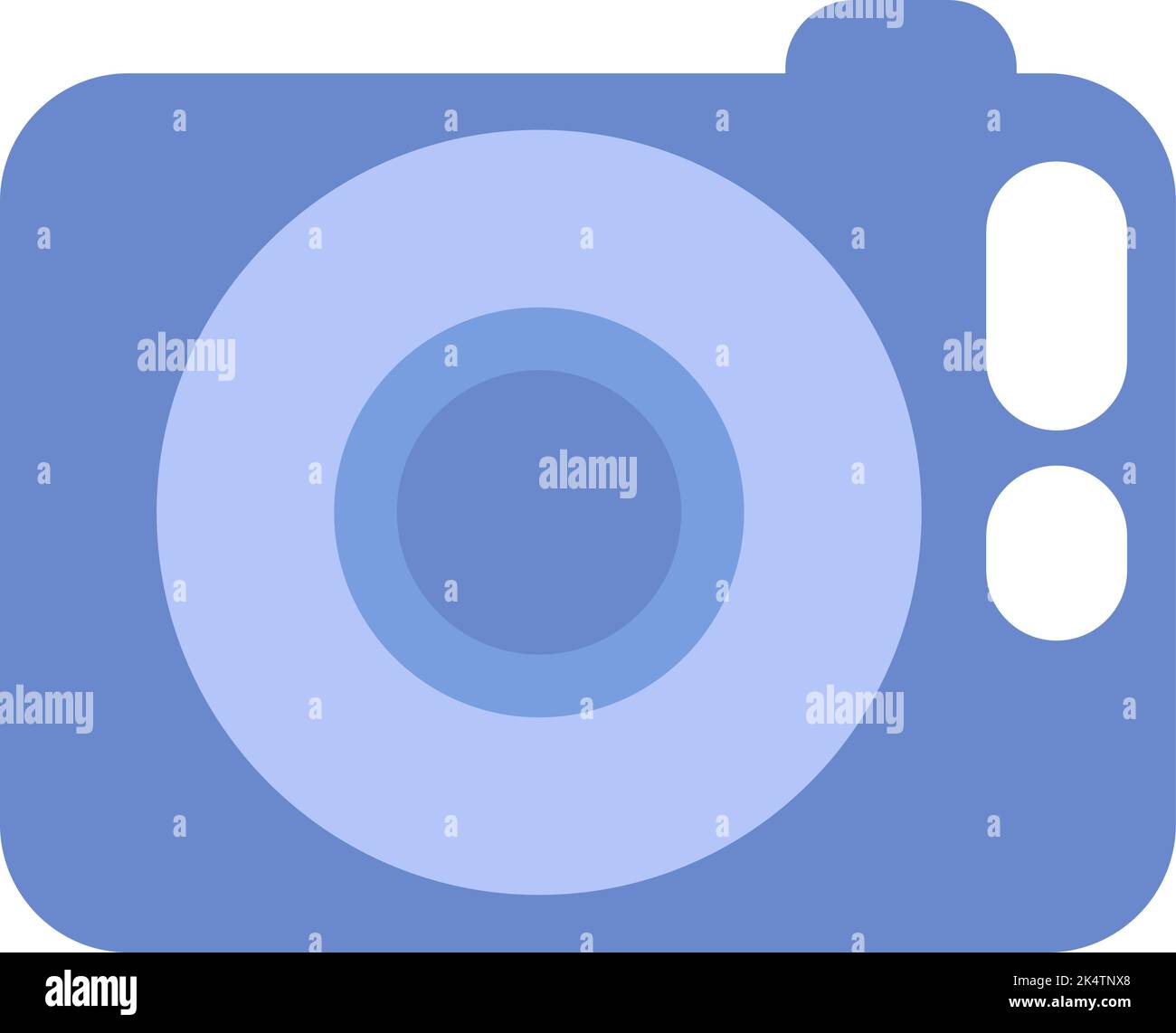 Cinema Fotokamera, Illustration, Vektor auf weißem Hintergrund. Stock Vektor
