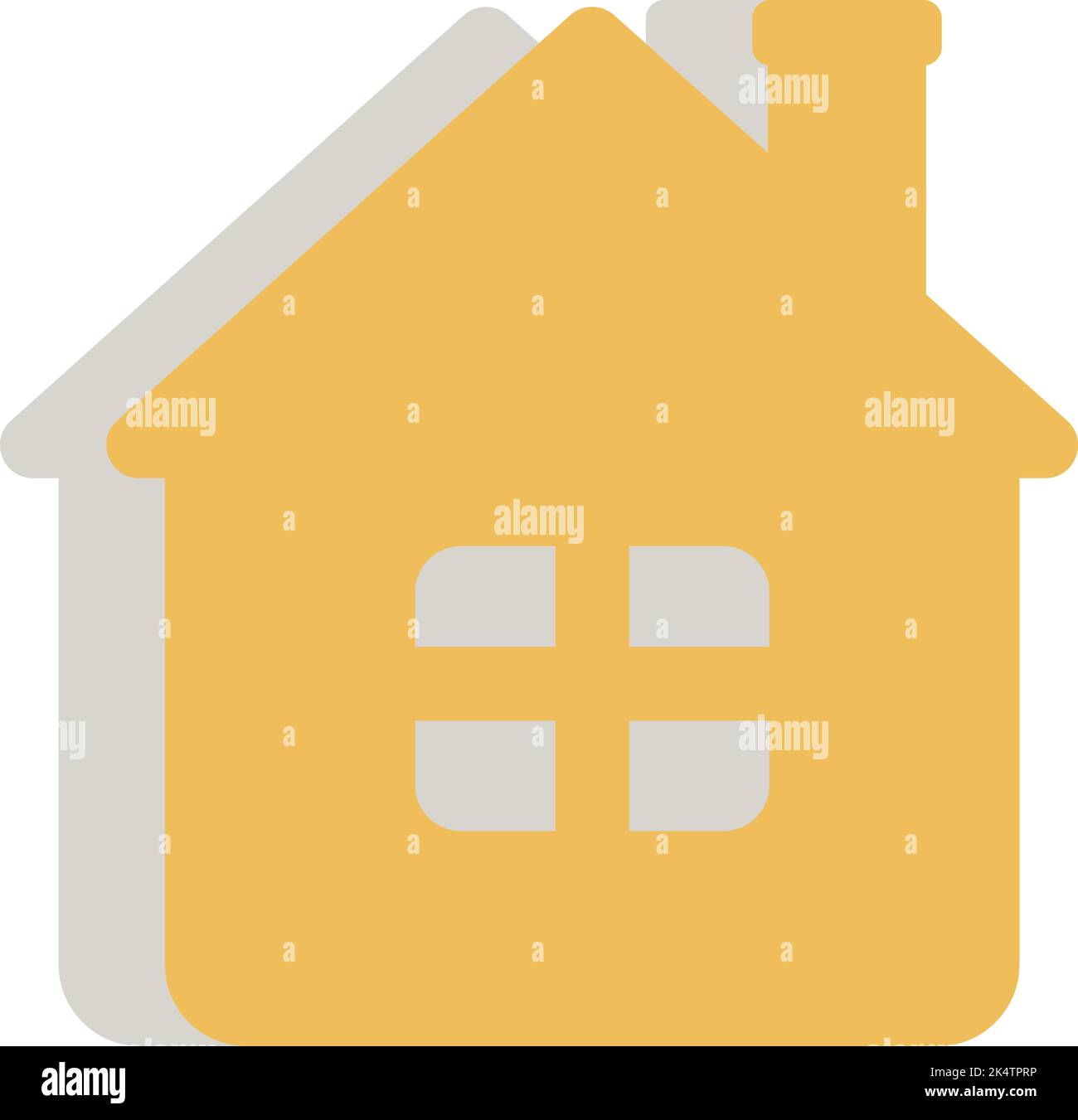 Stadthaus, Illustration, Vektor auf weißem Hintergrund. Stock Vektor