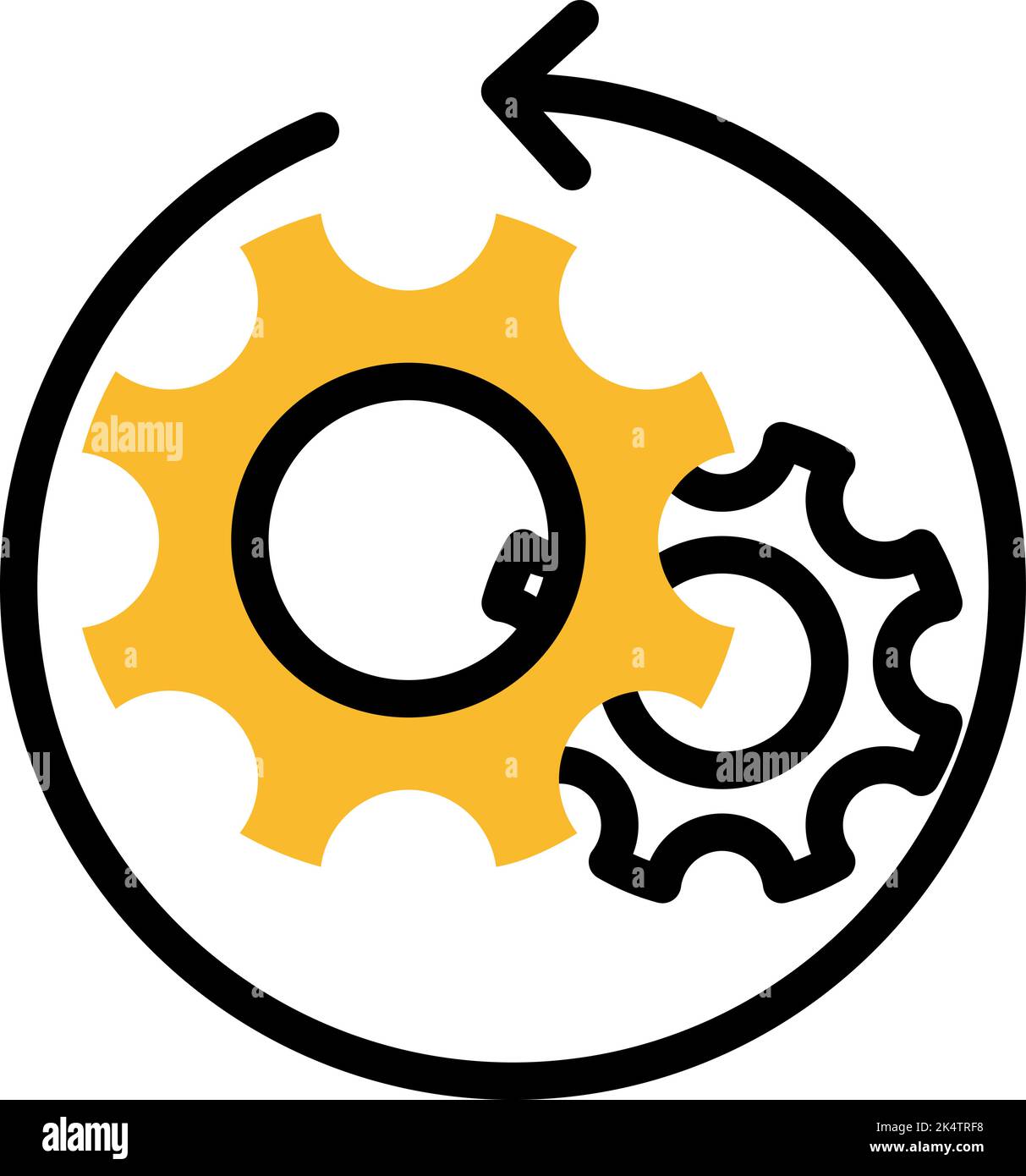 Datenoptimierung, Illustration, Vektor auf weißem Hintergrund. Stock Vektor