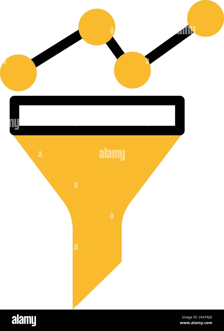 Datenfilter, Illustration, Vektor auf weißem Hintergrund. Stock Vektor