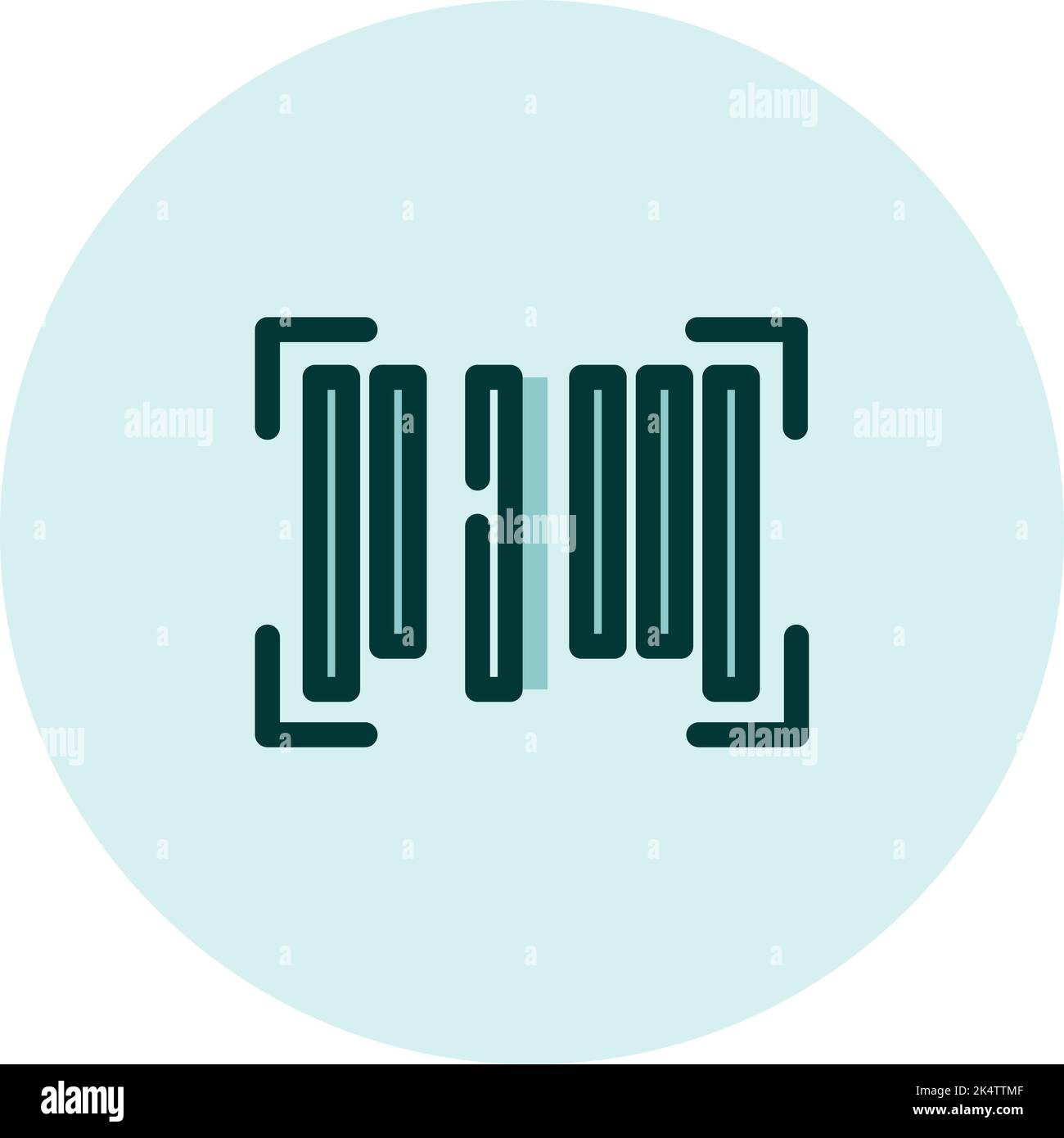 Kommerzieller Barcode, Illustration, Vektor auf weißem Hintergrund. Stock Vektor